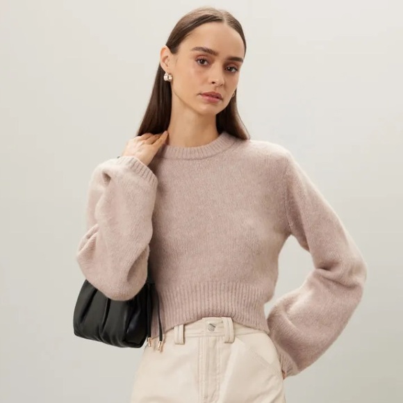 Club Monaco Sweaters - Club Monaco Cable Sleeve Alpaca Blend Sweater